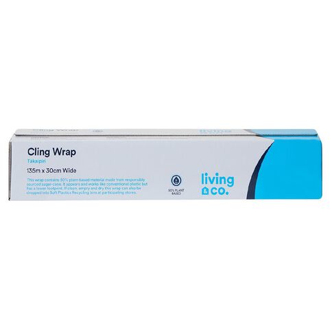 Living & Co 50% Plant-Based Cling Wrap 135m