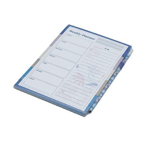 Uniti Floral Weekly Planner Purple Mid A5