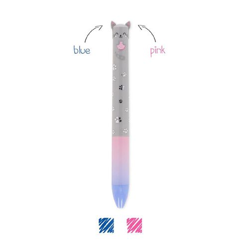 Legami Legami 2 Colour Ballpoint Pen Kitty