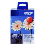Brother Ink LC39 Black 2 Pack 300 pages