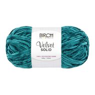 Birch Velvet Yarn 100% Polyester 100G Teal