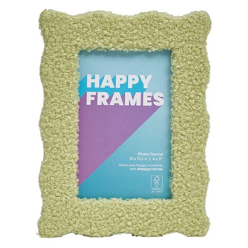 Happy Frames Fluffy Fabric 10x15 Green