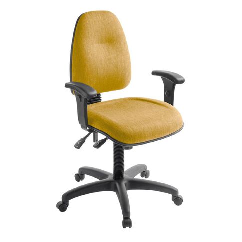 Eden Spectrum Deluxe 3 Highback Ergonomic Chair with Arms Marigold