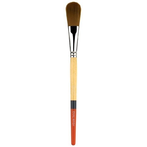 Princeton Snap Brush Short Handle Taklon Oval Wash 3/4 Gold