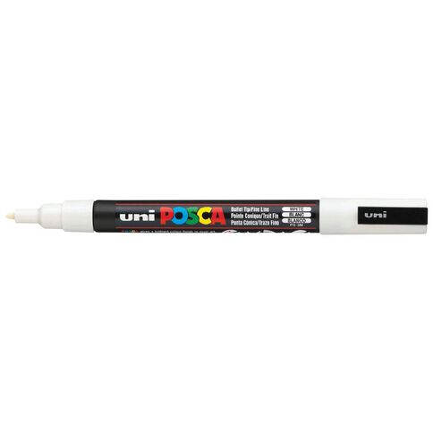 Uni Posca Marker 0.9-1.3mm Fine White