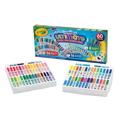 Crayola Washable Ultimate Mini Marker Set 60 Piece