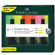 Faber-Castell Highlighters Multi-Coloured 4 Pack