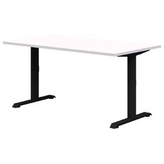 Rapid Fixed Height Desk 1500 x 800 Black