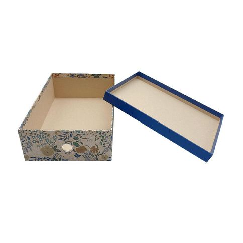 Uniti Blossom Storage Box Floral Blue
