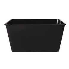 Living & Co Stackable Tub Rectangle Black 4.5L