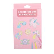 Colour Your Own Wooden Charms