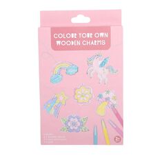 Colour Your Own Wooden Charms