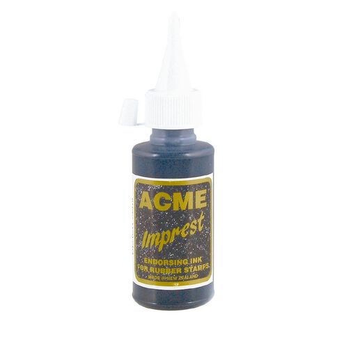Acme Ink Rubber Stamp 50ml Black