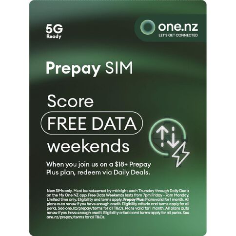 One NZ Prepay Triple SIM