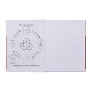 WS Lecture Book 2B4 7mm Ruled Hardcover 94 Leaf Red