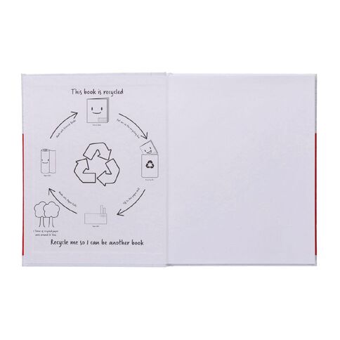 WS Lecture Book 2B4 7mm Ruled Hardcover 94 Leaf Red