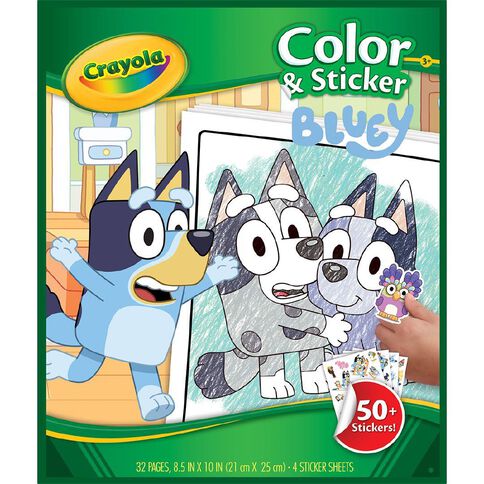 Crayola Color & Sticker Book Bluey