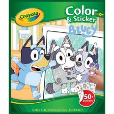 Crayola Color & Sticker Book Bluey