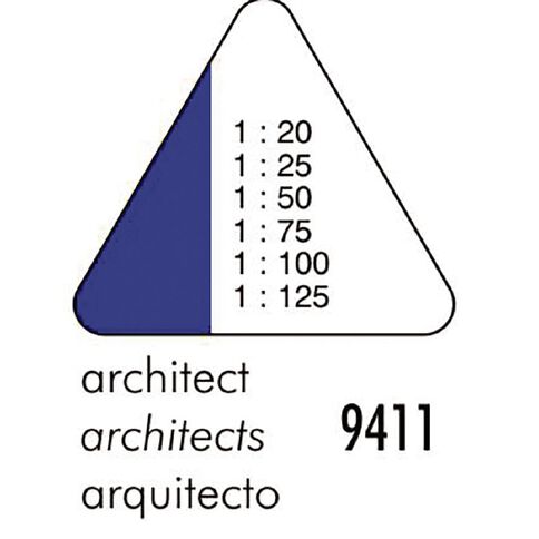 Standardgraph 9410 Tri Scale Ruler Architect Clear