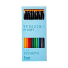 Future Useful Watercolour Pencils Paintbrush Tips 12 Pack