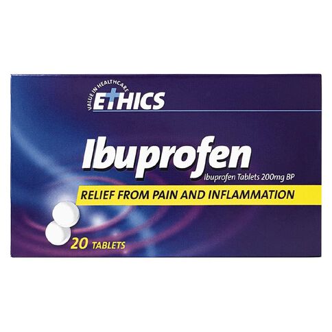 Ethics Ibuprofen 200mg Tablets 20s