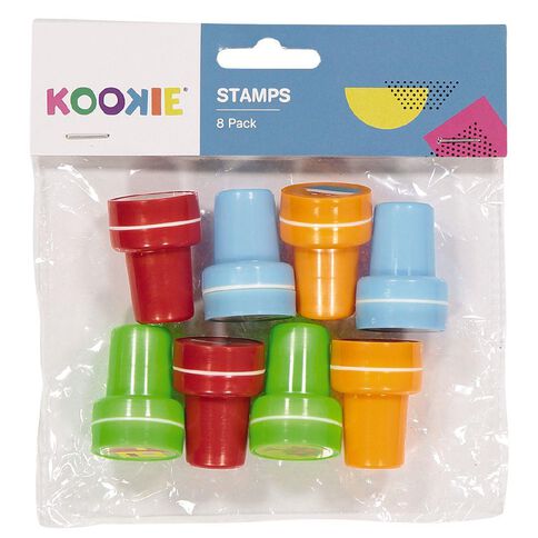 Kookie Stamp Set Multi-Coloured 8 Pack