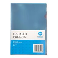 WS L-Shaped Pockets 12 Pack Assorted A4