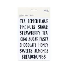 Uniti Pantry Sticker Book