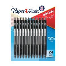 Paper Mate 300RT Retractable 1.0mm Ballpoint Pen 24 Pack Black