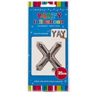 Artwrap Foil Balloon X Silver 35cm