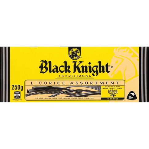 Black Knight Licorice Assortment Chocolate 250g