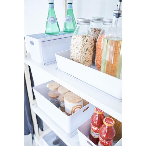 Living & Co Lisse Lidded Organiser White 4L