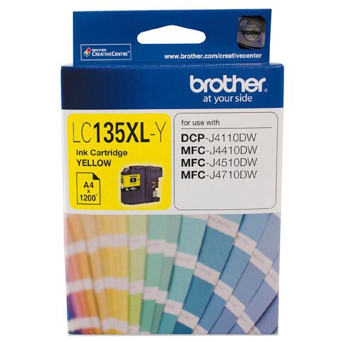 Brother Ink LC135XL Yellow (1200 Pages)