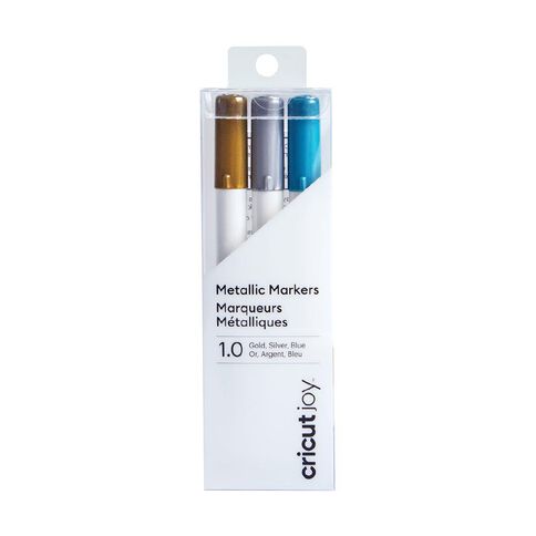 Cricut Joy Metallic Markers Gold/Silver/Blue 3 Pack