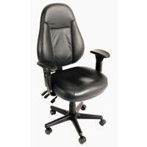 Buro Seating Persona Chair With Arms Leather Black