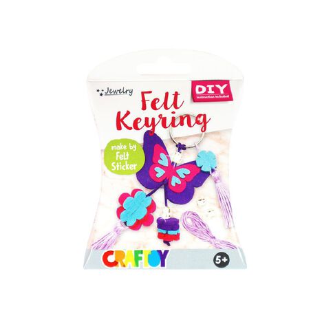 Craftoy Felt Keyring Kit Butterfly
