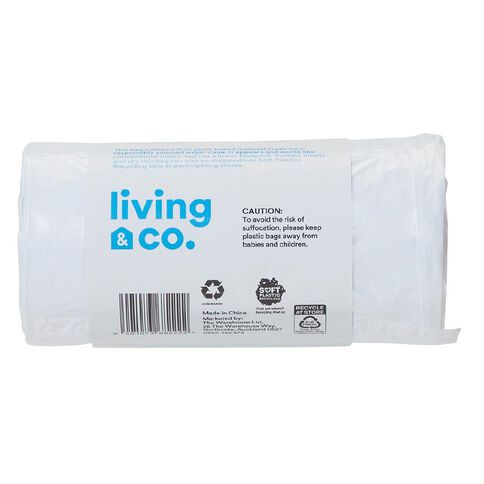 Living & Co 50% Plant-Based Kitchen Tidy Bag 27L 40 Pack