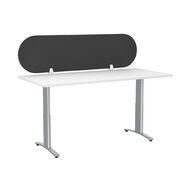 Boyd Visuals Desk Screen Arc Dark Grey 400mm x 1500mm