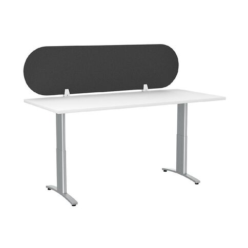 Boyd Visuals Desk Screen Arc Dark Grey 400mm x 1500mm