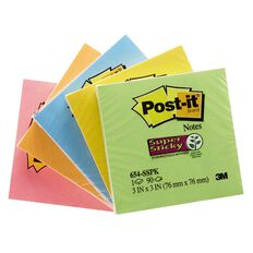 Post-It Super Sticky Notes Each Assorted