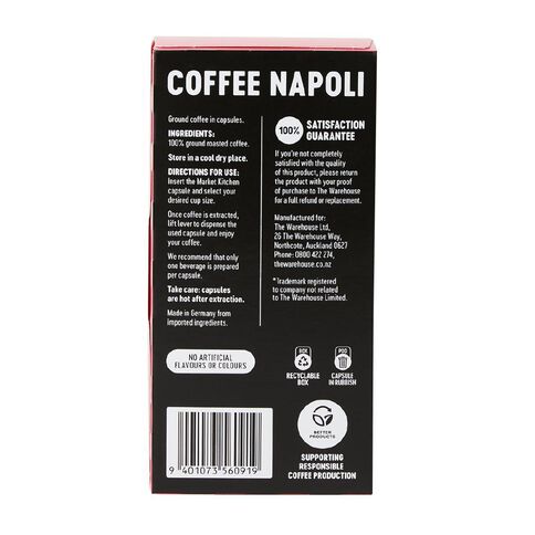 Market Kitchen Coffee Capsule Napoli 10 Pack