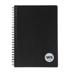 WS Notebook PP Wiro 200 Pages soft cover Black A5