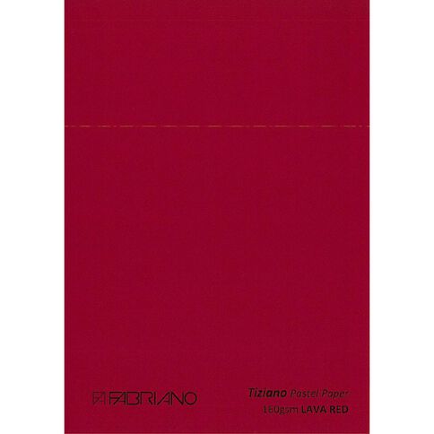 Fabriano Tiziano Pastel Paper 50cm x 65cm Lava Red