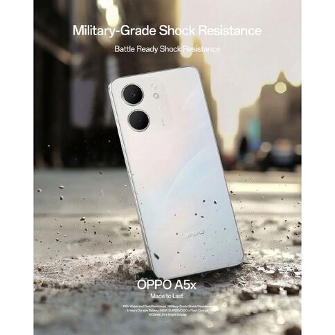 OPPO A5X Laser White with Warehouse Mobile SIM