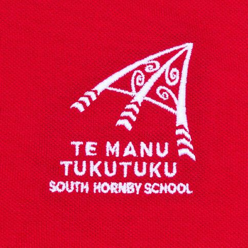 Schooltex South Hornby School Short Sleeve Polo with Embroidery