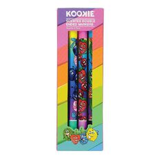 Kookie Novelty Double Ended Markers Scented 2 Pack Multi-Coloured