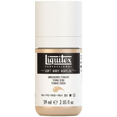 Liquitex Soft Body Acrylic Paint Unbleached Titan