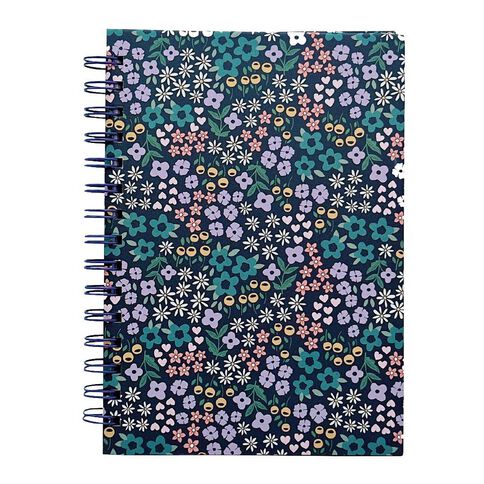 Uniti Boho Spiral Notebook Blue A5