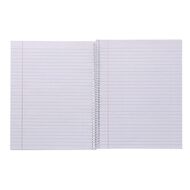 WS Exercise Book 8B4 7mm Ruled Spiral 50 Leaf Wiro Red Mid