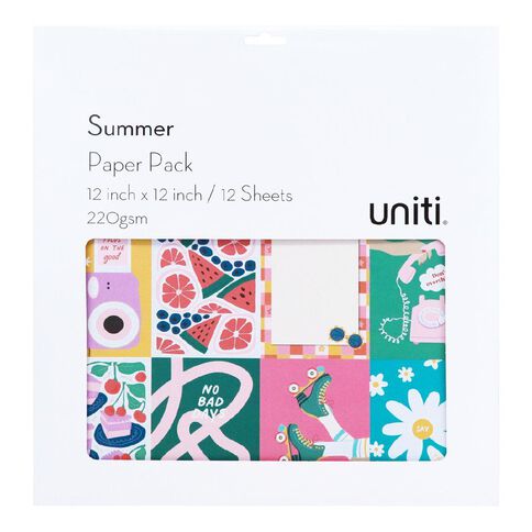 Uniti Summer 12 x 12in Paper Pad